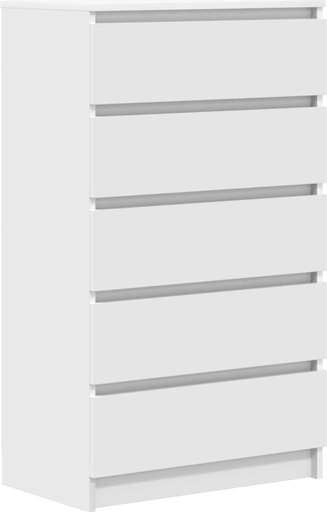 vidaXL Zásuvková skříňka bílá 60x36x103 cm Dřevěný materiál Obrázek produktu 