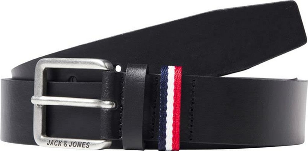 Jack & Jones Espo Ledergürtel Hochwertiges langlebiges Leder, Klassische Dornschließe, Ideal für Business und festliche Looks