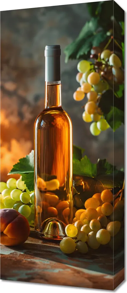 Quadro 30x70 cm Vino d'ambra