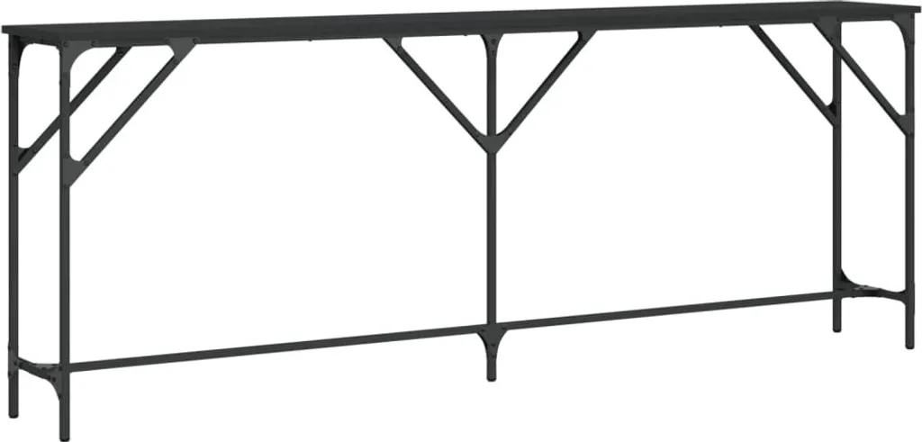 Tavolino Consolle SYFAX™ Nero 200 cm - Arredamento Chic e Moderno