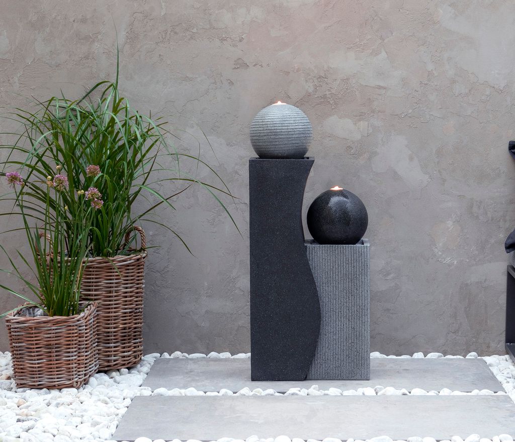 Dehner Gartenbrunnen Ying Yang mit LED Beleuchtung, ca. 94 Produktbild 7