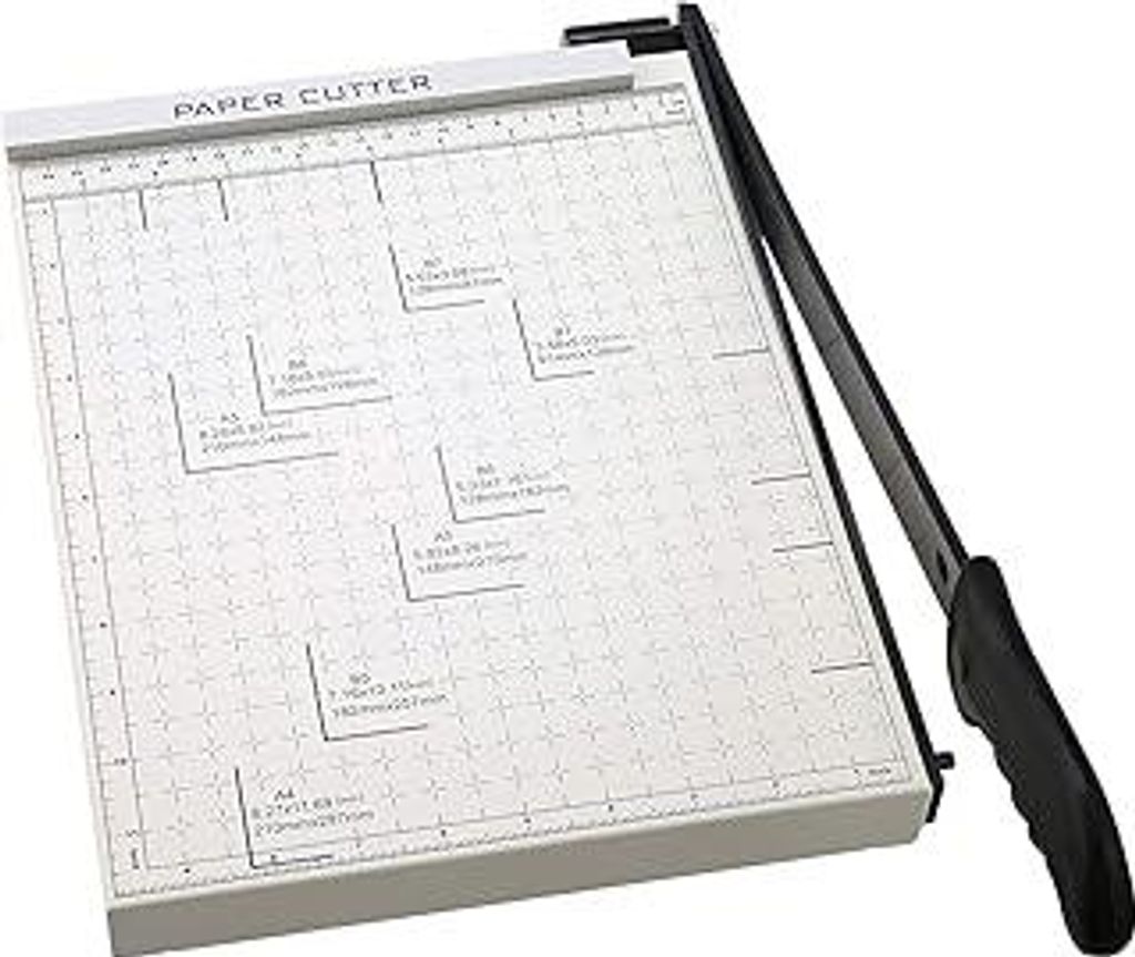 Voluker Papierschneider A4, Profi Hebelschneider Rollenschneider Schneidergerät für Schule & Büro, Schnittlänge 47cm, Schnittleistung 10 Blatt