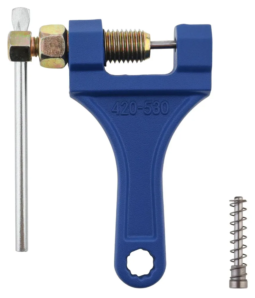 Outil brise-chaîne portable bleu pour changer sa chaîne de vélo facilement