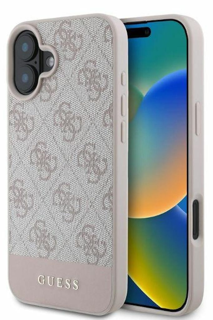 GUESS Apple iPhone 16 Hardcase Design 4G Bottom Stripe Produktbild 