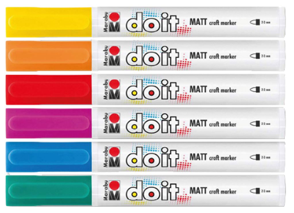 Marabu Acrylmarker DO IT Craftmarker 6er Set