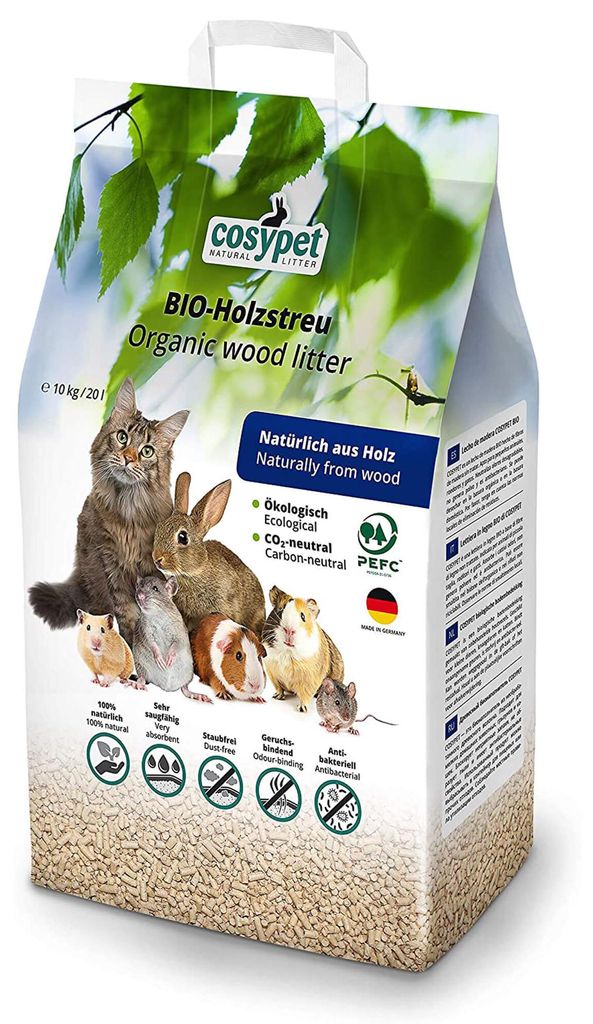 20 Liter Cosypet Haustierstreu Cat`s Öko best 10 kg Produktbild 