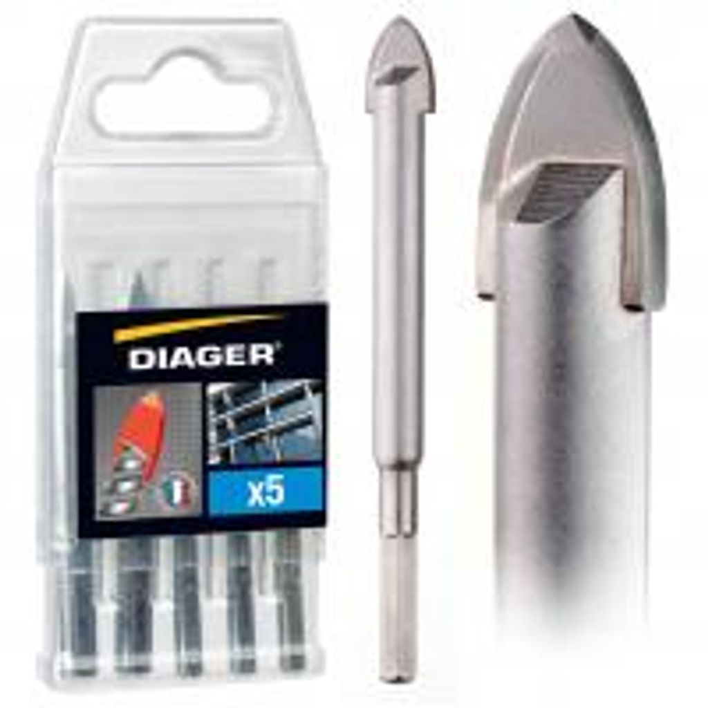 Meißel aus Glas und Fliesen Cera-pro Ref. 413d05 Bezeichnung 1 Meißel Durchmesser 5,0 mm Länge 108 / 68 mm