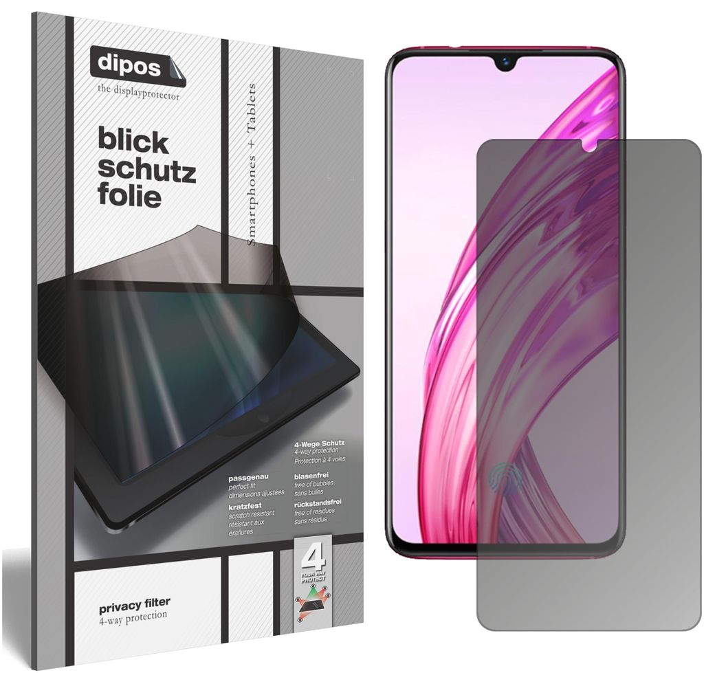 Vivo X23 Symphony Blickschutzfolie matt Schutzfolie Folie Display Schutz dipos