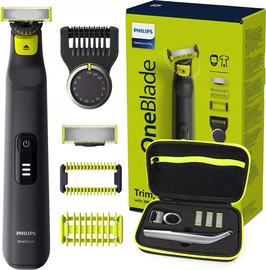 Rasoir Philips OneBlade Pro 360 QP6541 15 avec Lame 360 et Sabot de Précision