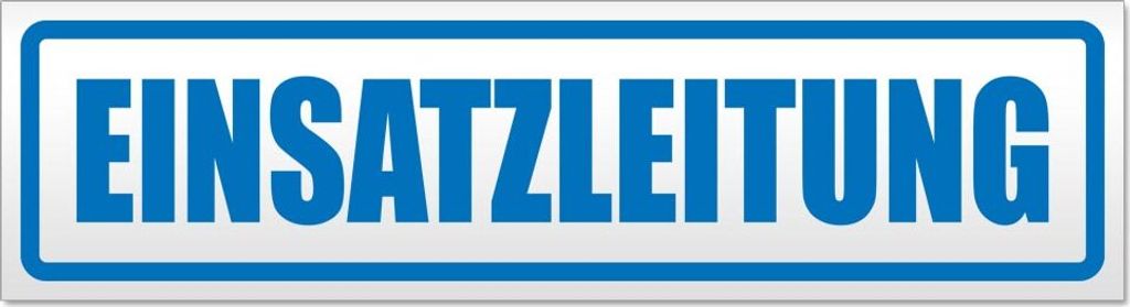 Einsatzleitung Magnetschild Schild magnetisch