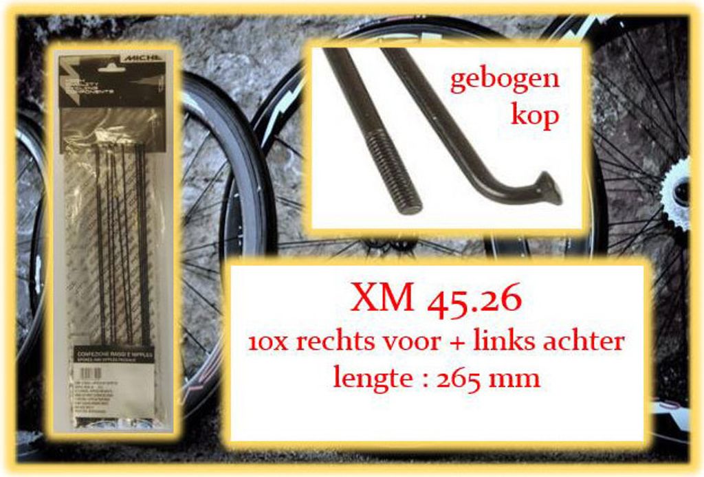 Miche Spaak+Nip. 10x RV+La XM 45,26