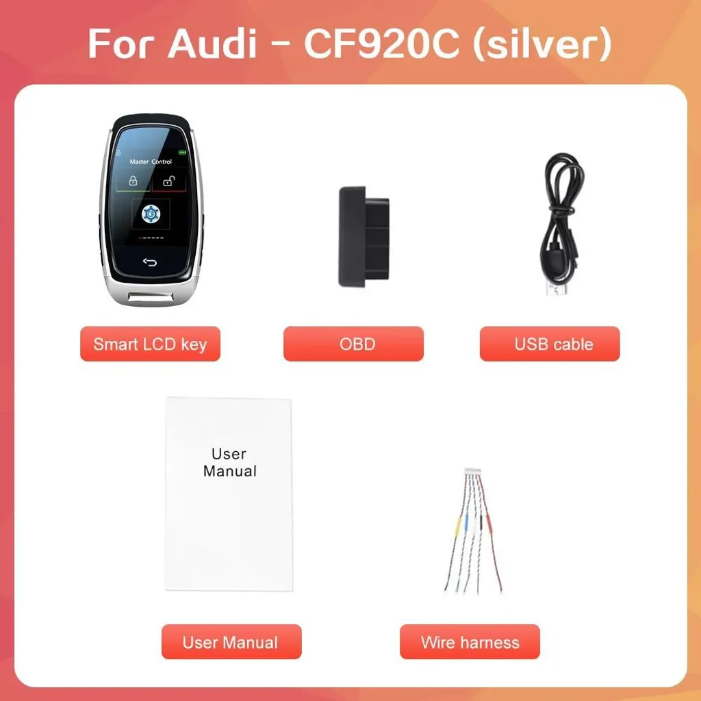 CF920C-Silver Smart Key Universale | Accesso Keyless OBD per Auto - 2