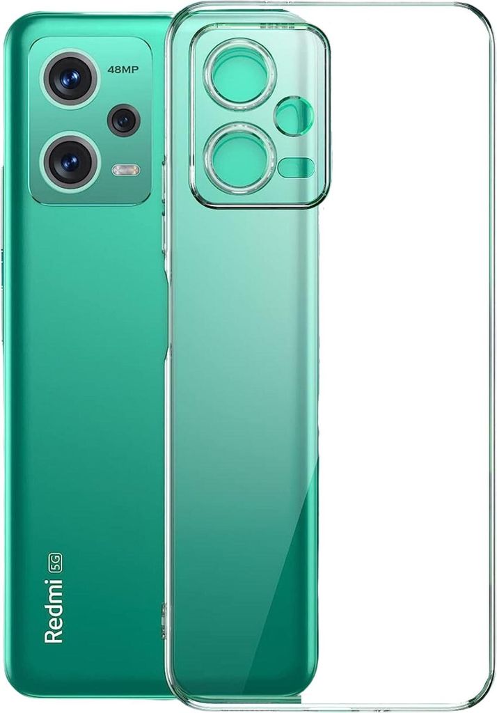 Hülle für Xiaomi Redmi Note 12 5G - Transparent Handyhülle Kratzfest Schutzhülle Ultra Dünn Phonillico