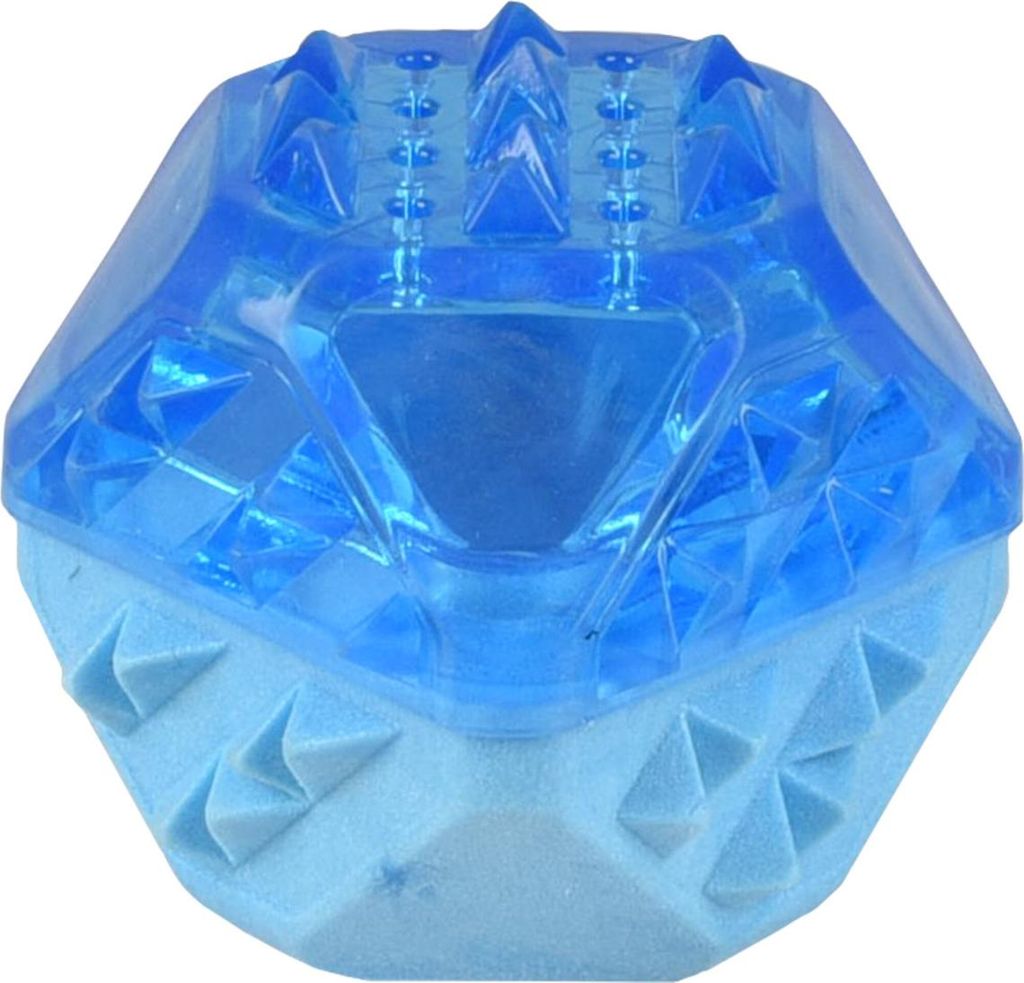 Flamingo Hundespielzeug TPR Fresk Snowy Ball blau