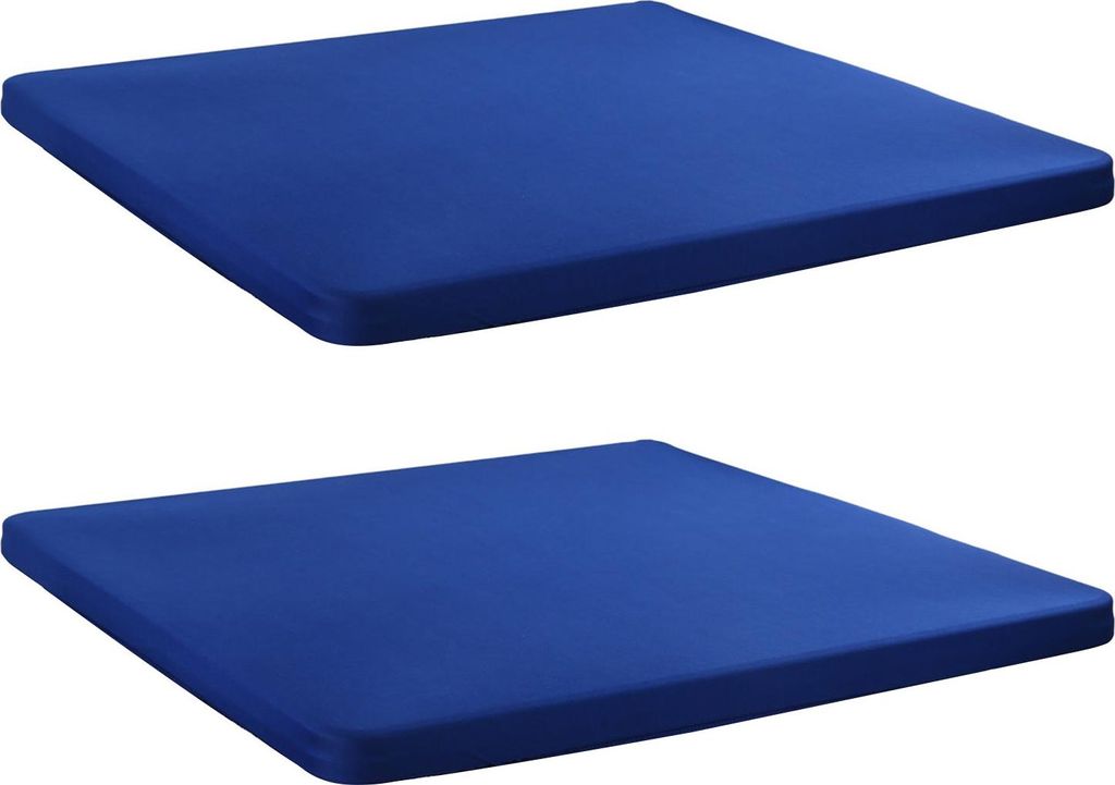 2 Stück dehnbare, maßgeschneiderte Tischdecken, 86,4 x 86,4 cm, quadratische Tischdecke mit elastischem Rand, einfarbige Tischdecke für Küche, ...