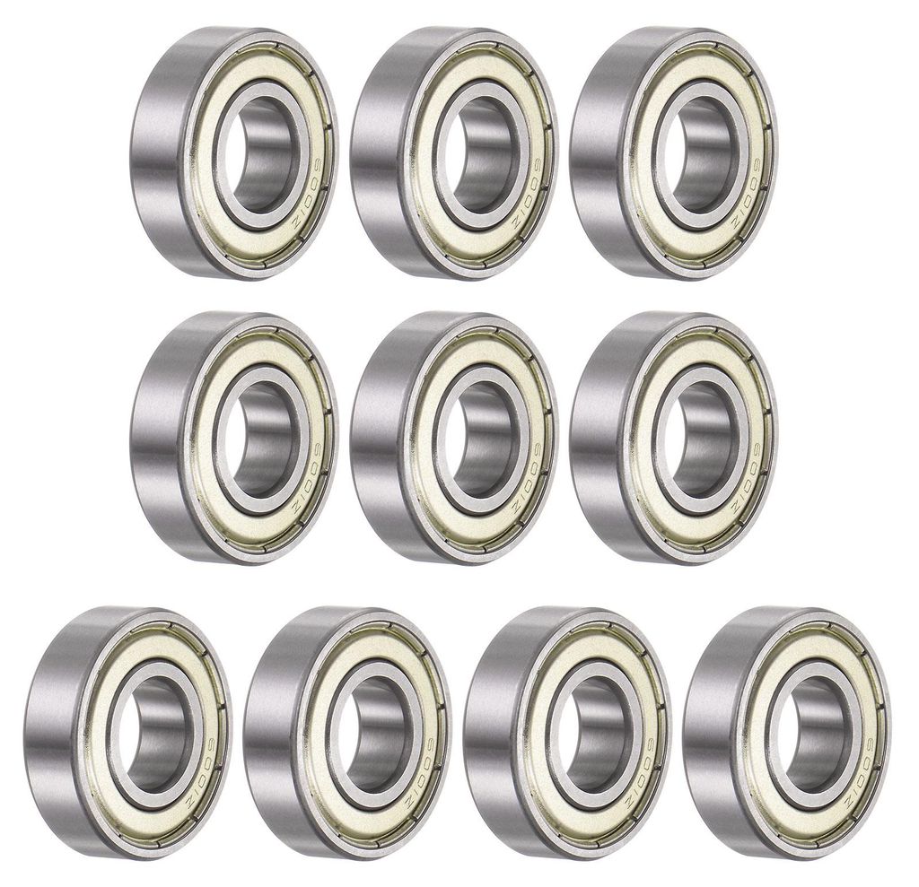 6001-ZZ Kugellager Tiefe Rillenkugellager 12mm Bohrung 28mm AD 8mm Dicker Chromstahl ABEC3 Genauigkeit Z3 Ger?uschpegel 10Stk Bearing fš¹r Skateb...