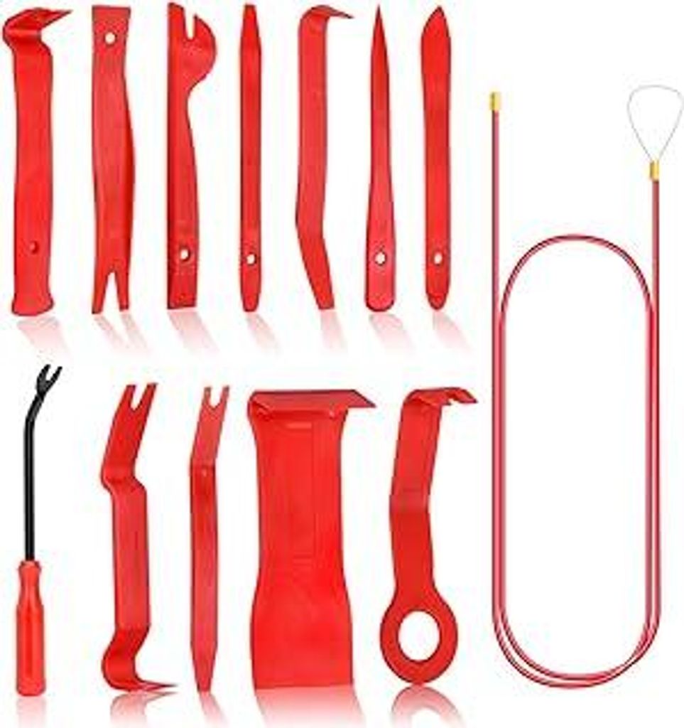 sukudon Hebelwerkzeug Plastikkeil+ Zierleistenkeile 13-TLG Auto Demontage Werkzeug - Türverkleidung Werkzeug- Hebelwerkzeug Auto-Plastikkeile Kfz ...