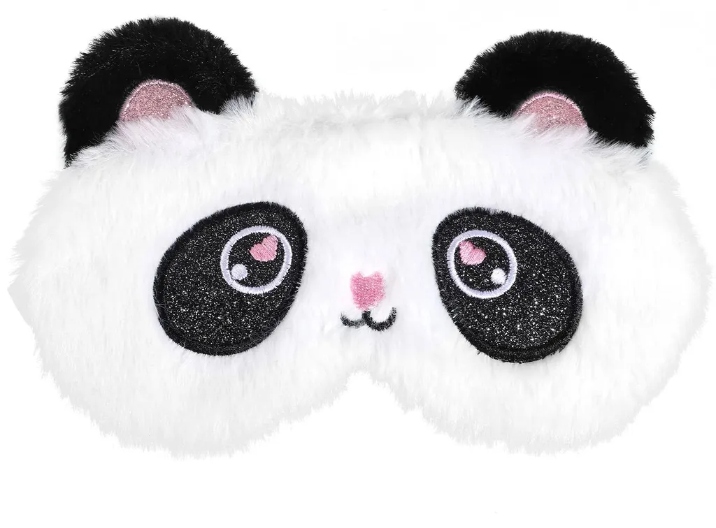 Câche-œil de nuit Panda pour filles et garçons - Masque occultant ultra-doux