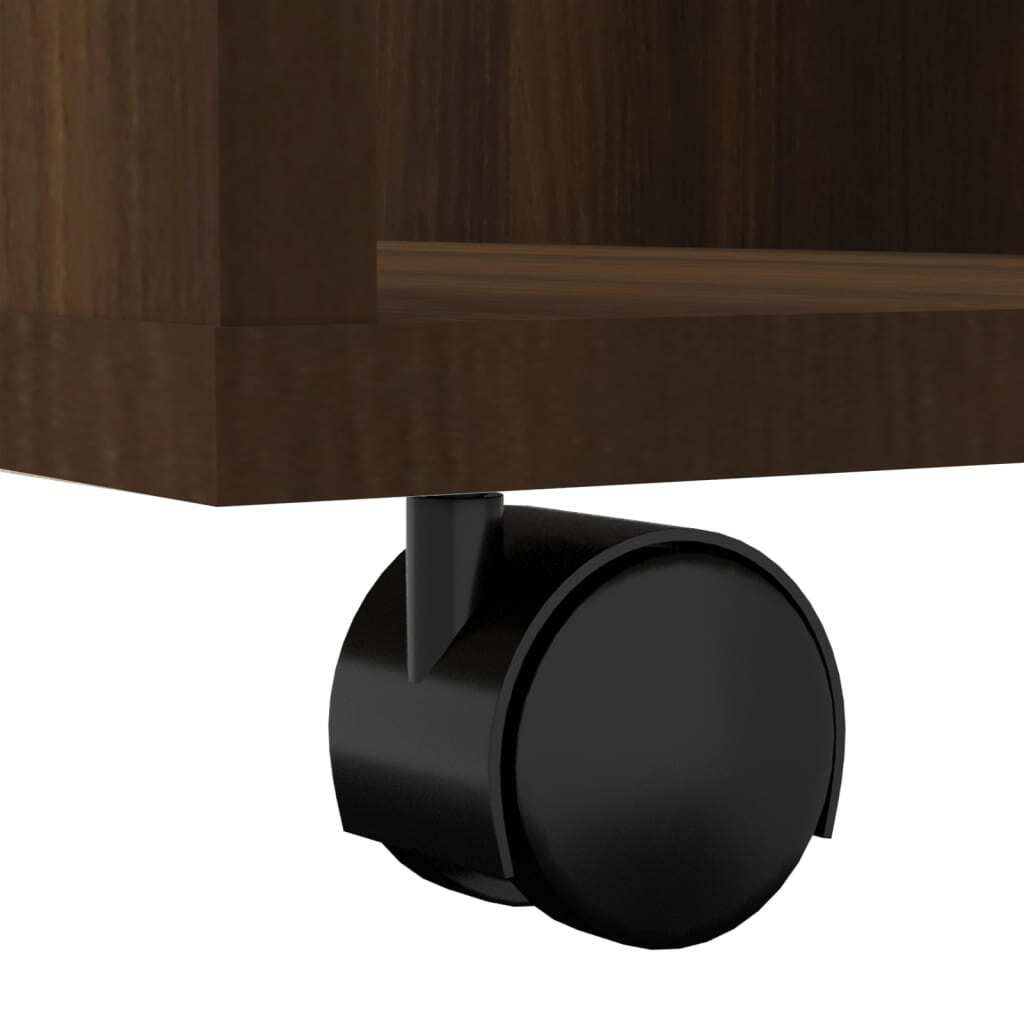 vidaXL Szafka na kółkach brązowy dąb 60x53x72 cm materiał Zdjęcie produktu 9