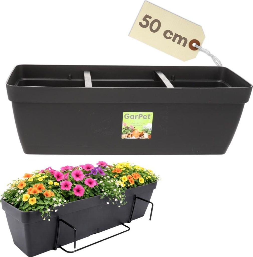 Blumenkasten Balkon Balkonkasten mit Halterung Blumenkasten Produktbild 