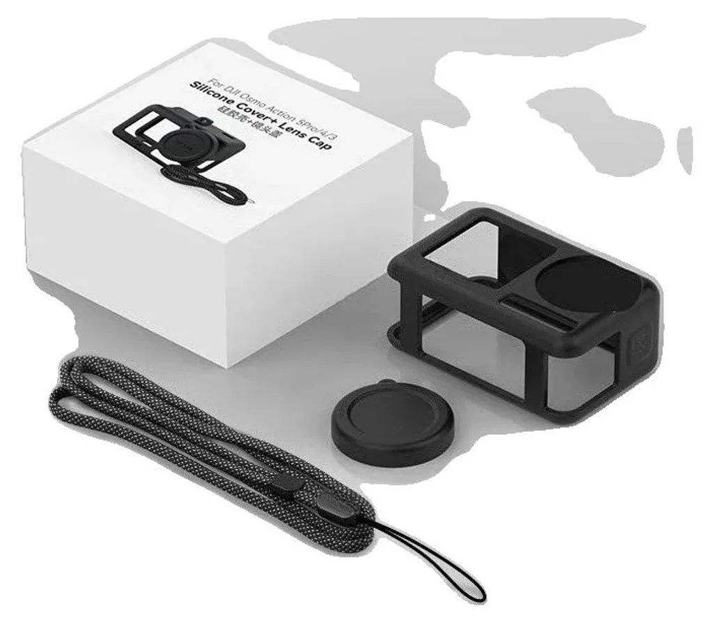 Housse de protection silicone pour caméra Action 3 4 et 5 Pro - Noir