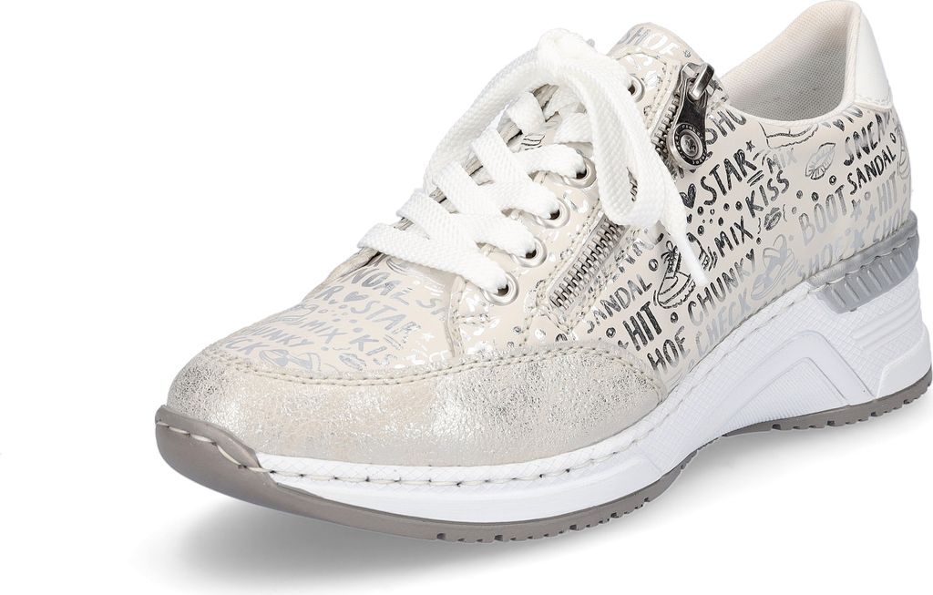 Rieker Damen Sneaker beige metallic Produktbild 