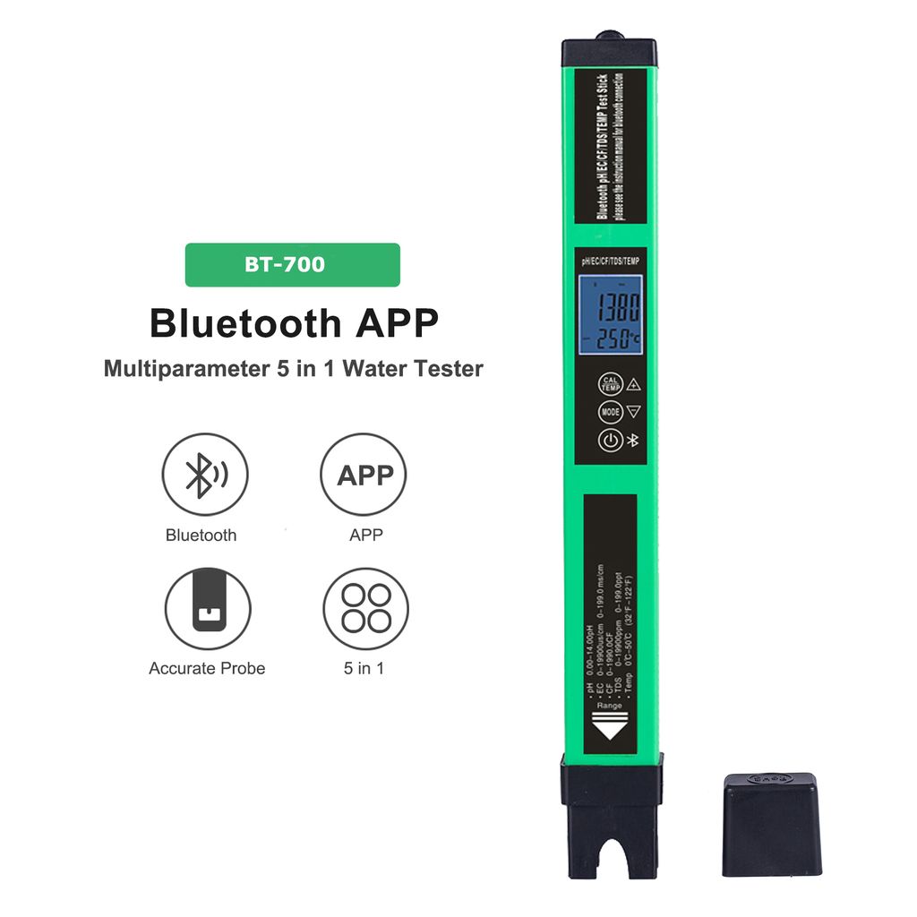 5-in-1-Digital-pH-Messgeraet Wasserqualitaetstester Smart Produktbild 3