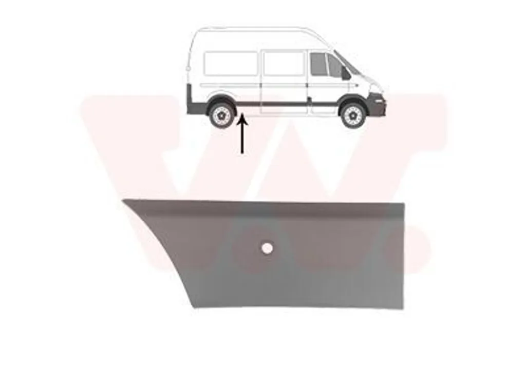 Protection de carrosserie pour OPEL Movano B Bus et Fourgon X62 Droite