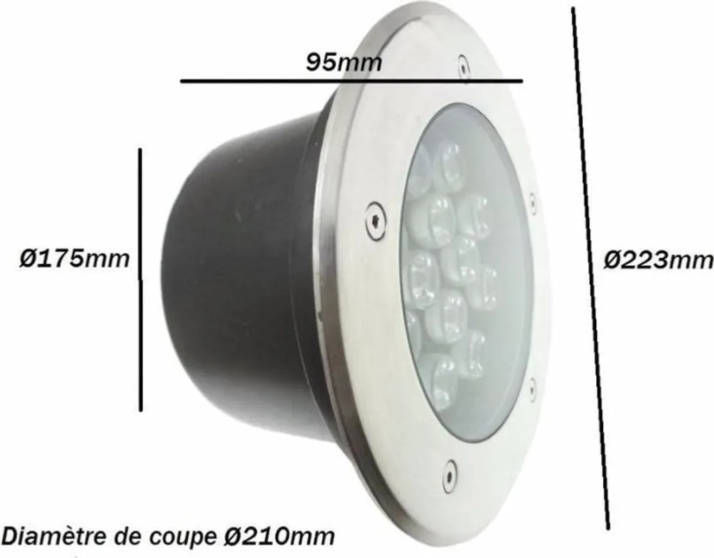 Éclairage de Sol LED 18W Robuste IP65 - Solution Anti-Humidité pour Jardin - 3