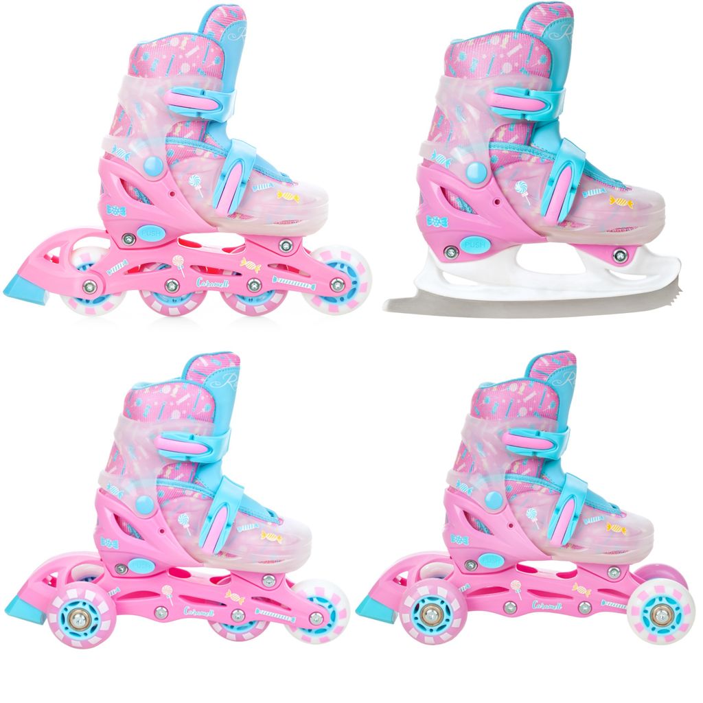4in1 Inlineskates/Triskates/Rollschuhe/Schlittschuhe Raven Produktbild 