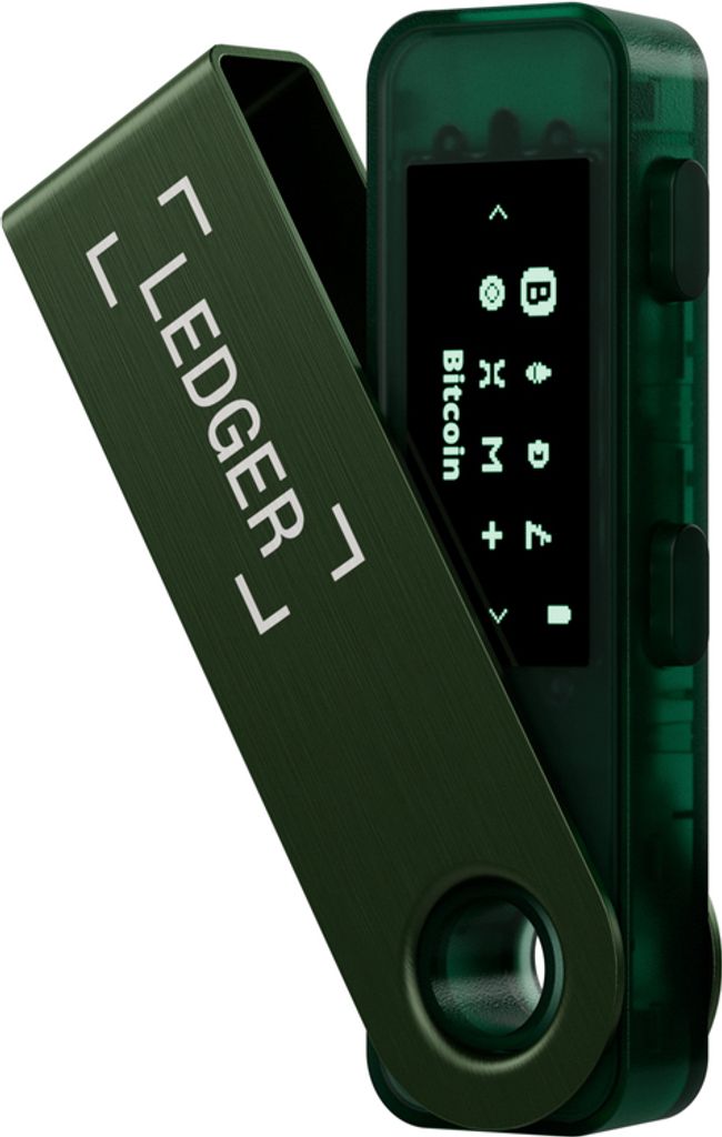 Ledger Nano S Plus „Smaragdgrün“ Krypto-Hardware-Wallet