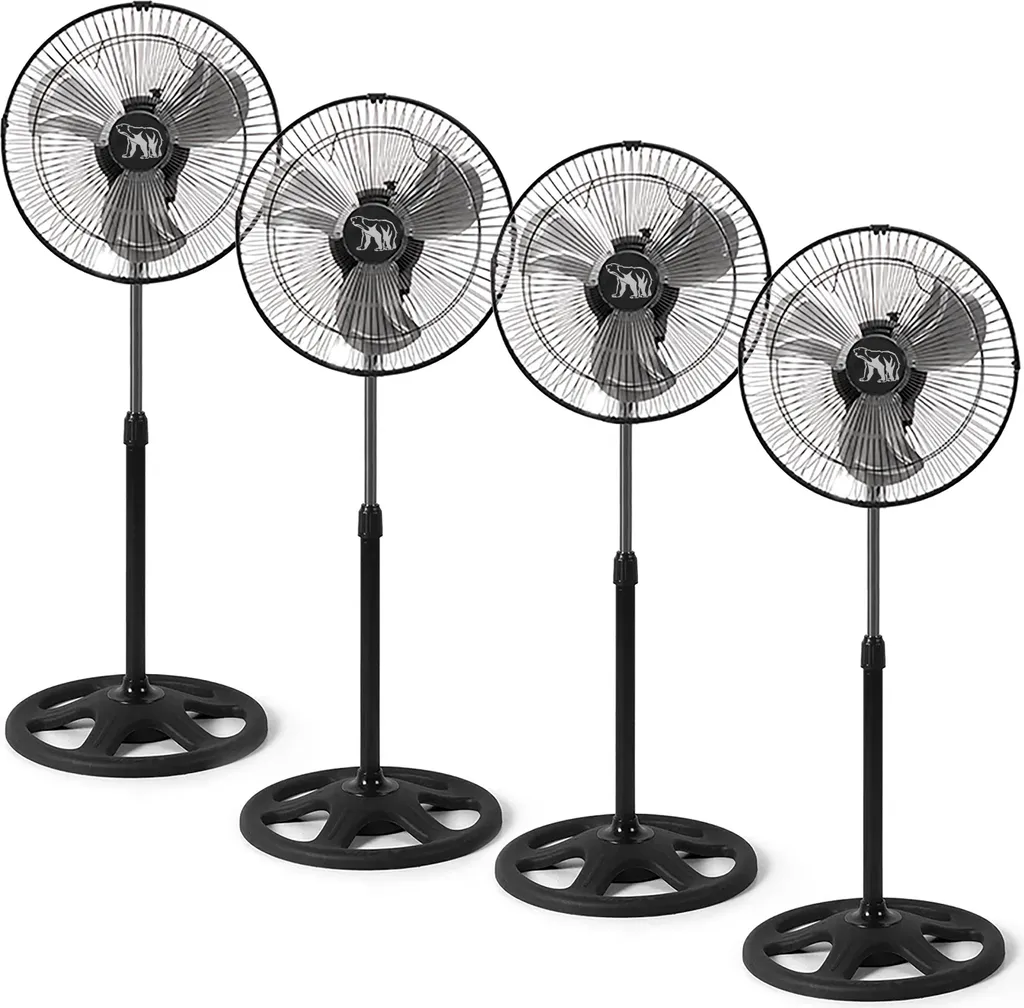 Fini la chaleur avec ce ventilateur sur pied 80W circulation d'air EU