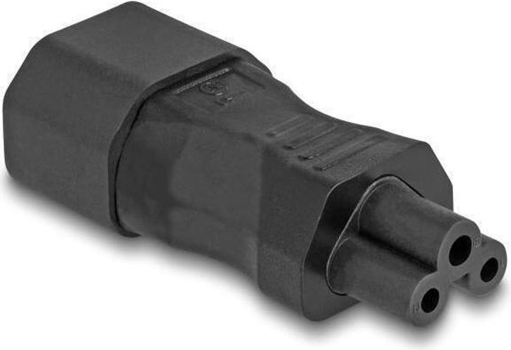 DELOCK Netzadapter IEC 60320 - C14 auf C5, Stecker / Buchse
