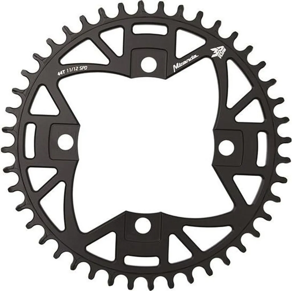 Miranda Gear 44T Plateau Chaîne Flux 3D BCD104 Noir pour Vélo Électrique