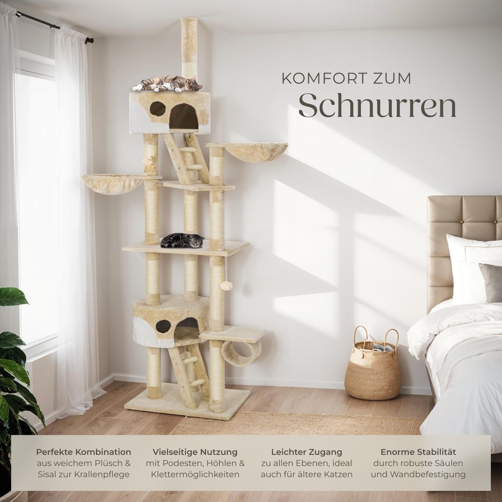 Kratzbaum Hansi 243 bis 260 cm inklusive 2 Treppen, 2 Produktbild 3