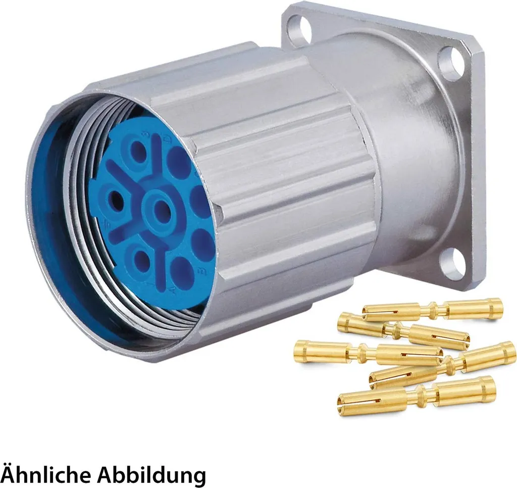 Connecteur d'appareil droit M23 Hummel tripolaire avec terre PE