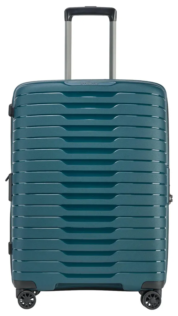 Valise de voyage pour adulte Stratic Novium SL 65 cm 4 roues bleu petrol