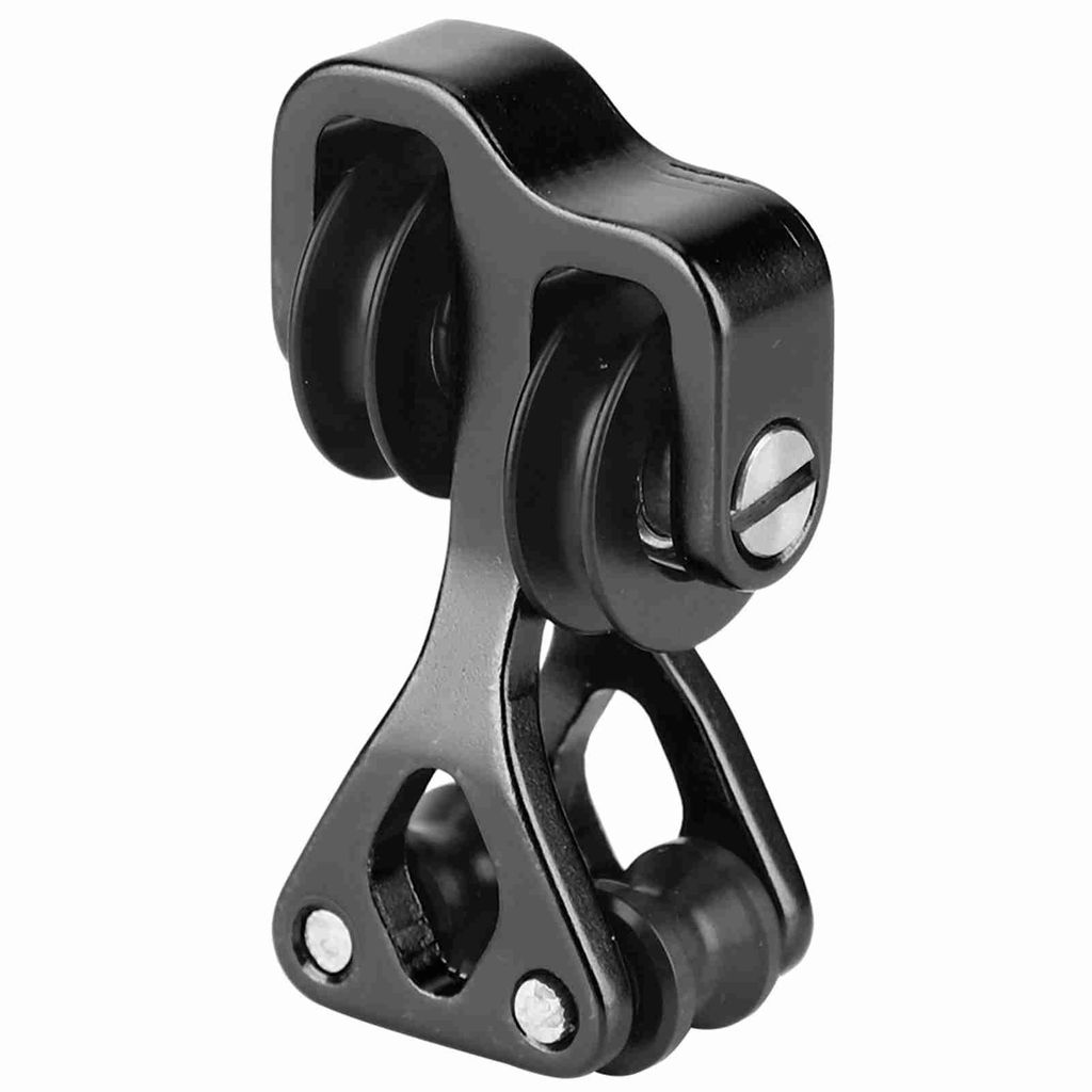 Aluminiumlegierung Bogenschützen Verbindungskabel Die Saitenschnur Roller Glide Schwarz