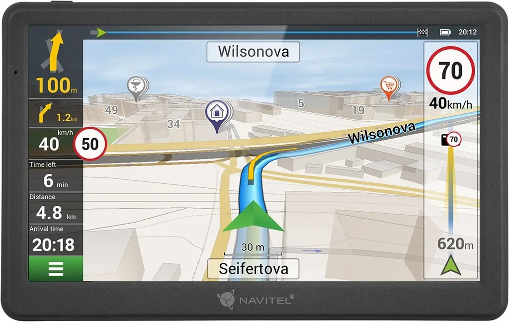 Navitel MS700 GPS de Voyage pour Longs Trajets avec Écran Large 7"