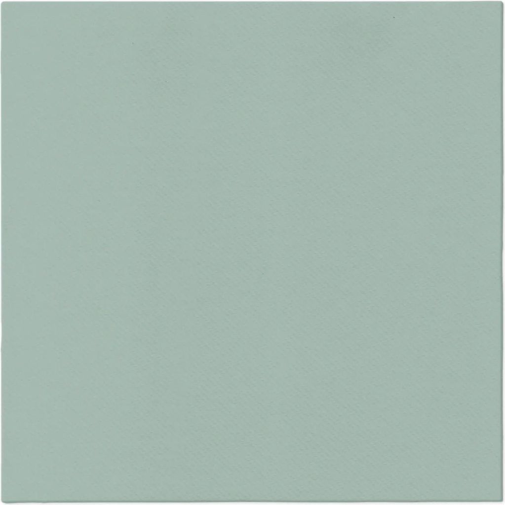 A plain, flat image of a single green napkin.