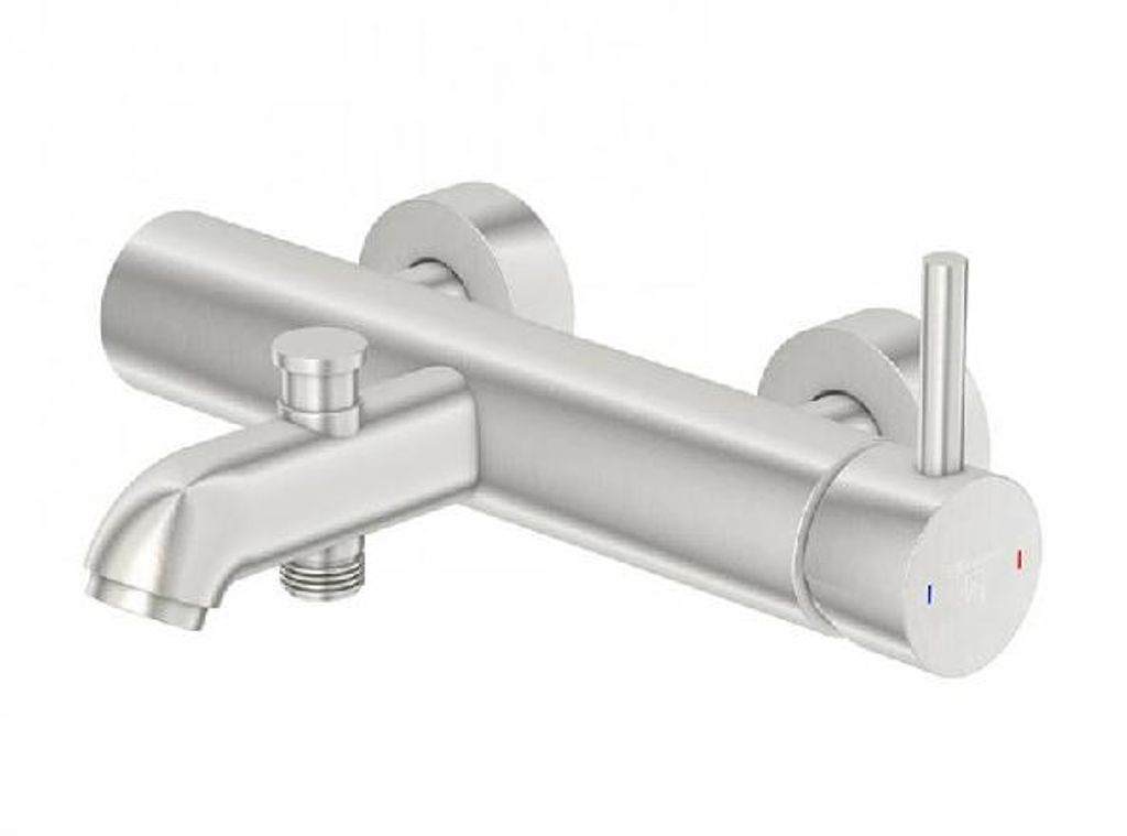 Steinberg Serie 100 Wannenarmatur, Aufputz-Einhebelmischer, G 1/2, Ausladung 185 mm, 1001100BN