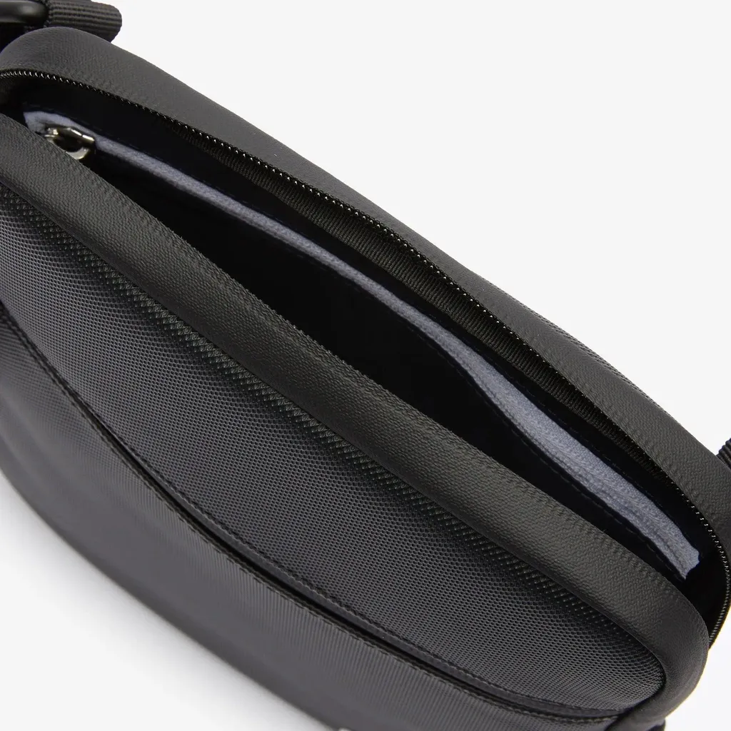 Lacoste Borsa Viaggio Flat Crossover LCST Noir - Leggera e Sicura - 11