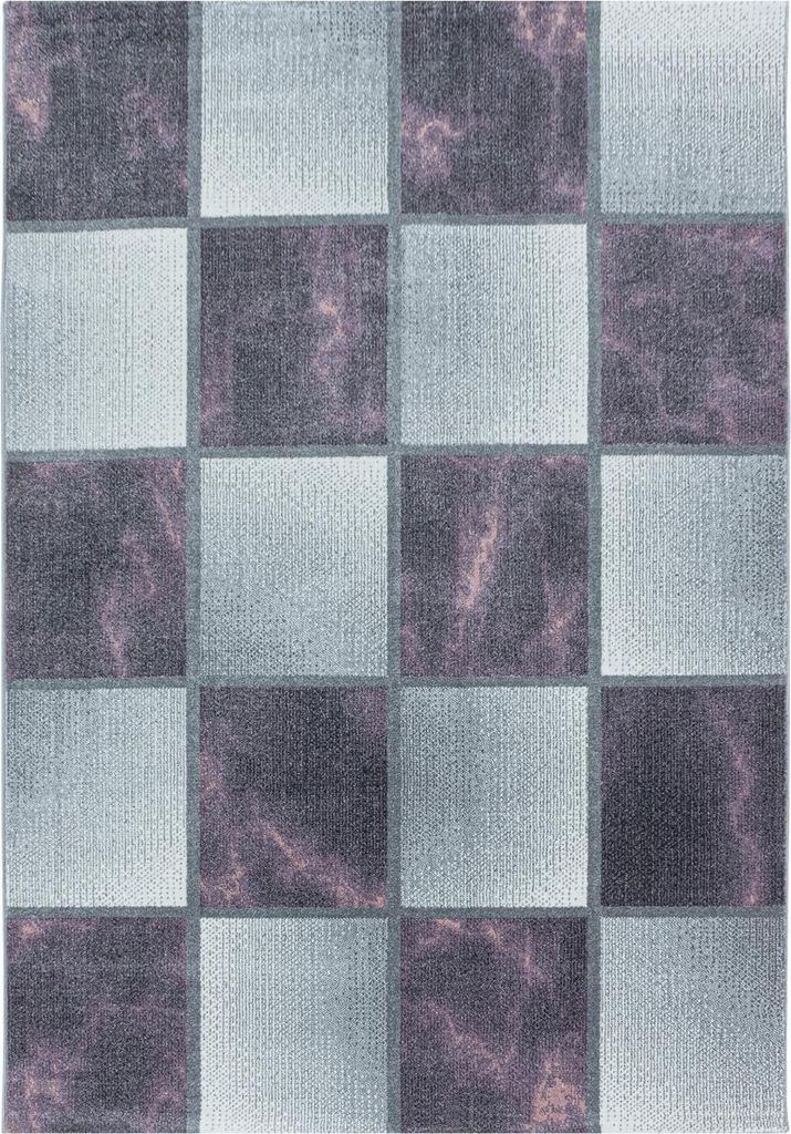 Kurzflor Teppich OTTAWA Violett 140 x 200 cm