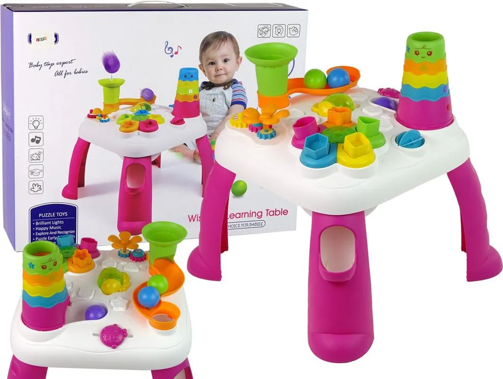 Trieur de balles interactif Slide Pink avec toboggan à billes ludique