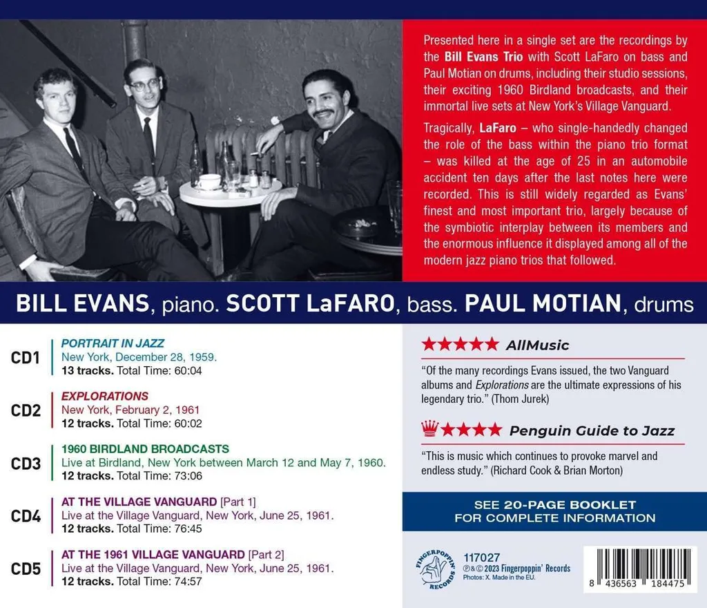 Complete Trio Recordings Coffret 5 CD - Édition Anthologie Jazz Master - 2