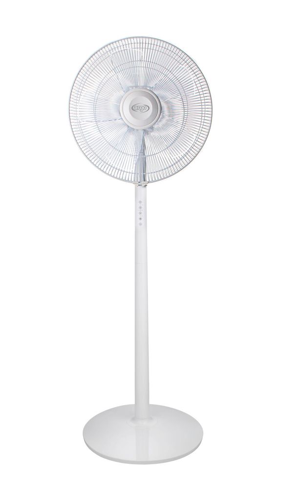 Argo Standy Evo Bodenventilator Weiß mit Fernbedienung und Zeitschaltuhr 7h