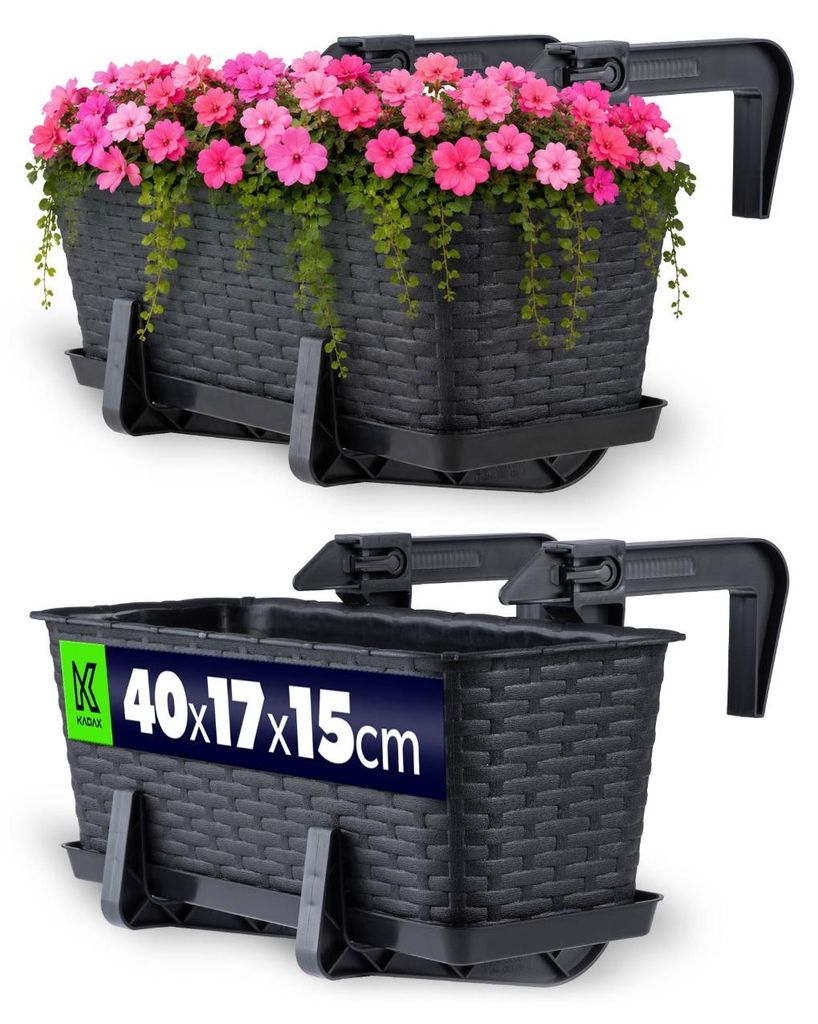 KADAX balkónový kvetináč s podstavcom "Frette", balkónový Obrázok produktu 