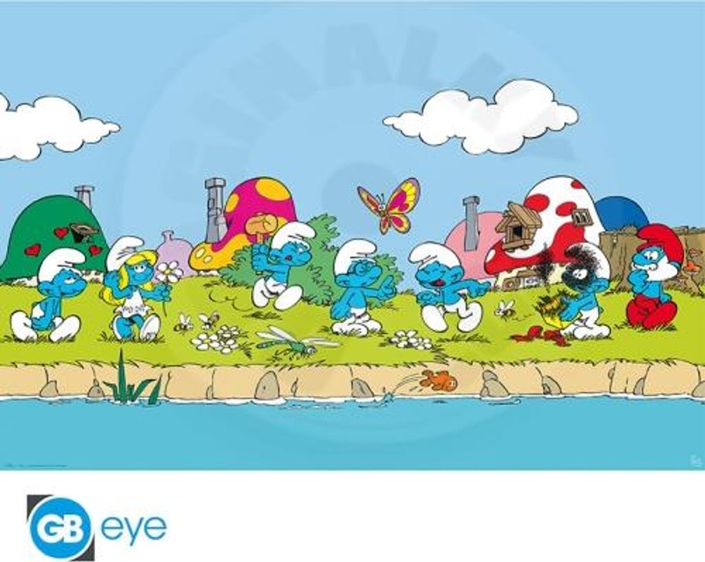 THE SMURFS - Poster Maxi 91.5x61 - GRUPPE Produktbild 