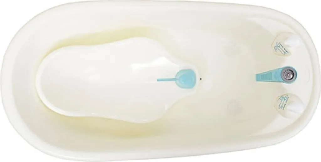 Accessoires de bain pour bébé Bubble bleu : kit complet de 4 pièces - 4