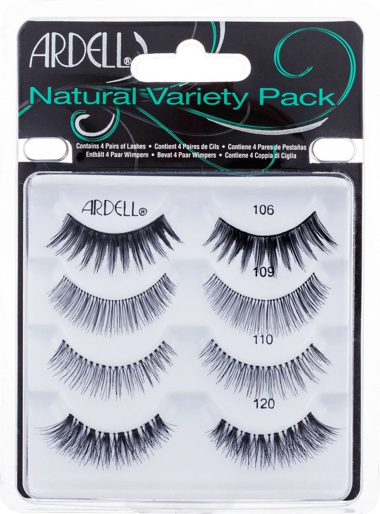 Ardell - Natürliche falsche Wimpern auf Streifen, Mix, 4er-Pack